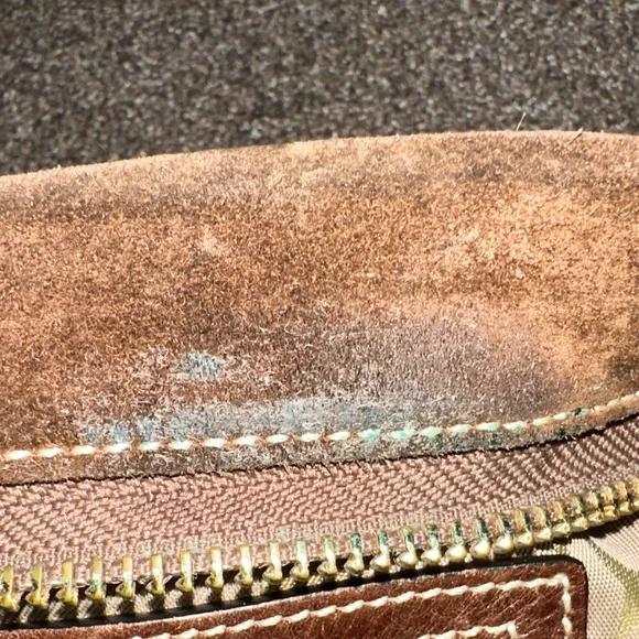 Coach Dark Brown Suede Fringe Hobo Bag - Picture 7 of 9